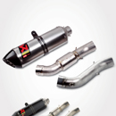 スリップオンエグゾーストシステム(カーボンサイレンサー) スリップオンエグゾーストシステム(チタンサイレンサー)