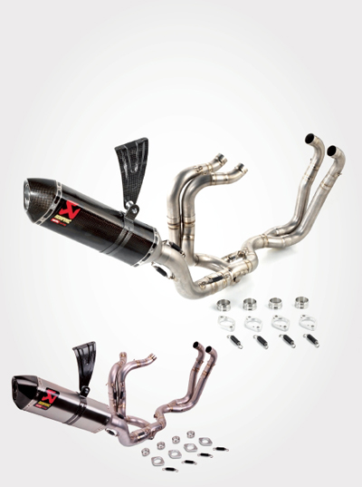 チタニウムレーシングエグゾーストシステムEVO1（チタンサイレンサー）
チタニウムレーシングエグゾーストシステムEVO2（カーボンサイレンサー）
チタニウムレーシングエグゾーストシステムEVO2（チタンサイレンサー）