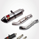 スリップオンエグゾーストシステム(カーボンサイレンサー) スリップオンエグゾーストシステム(チタンサイレンサー)